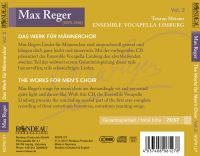 Max Reger:  The Works for Men's Choir Vol. 2