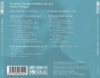 Friedrich Theodor Frhlich Lieder & Elegies