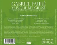 Gabriel Fauré Musique religieuse