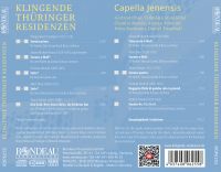 Capella Jenensis Klingende Thringer Residenzen