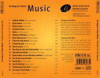 Mdchenchor Wernigerode   As long as I have Music