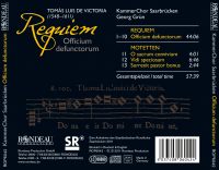 Toms Luis de Victoria:  Requiem Officium defunctorum